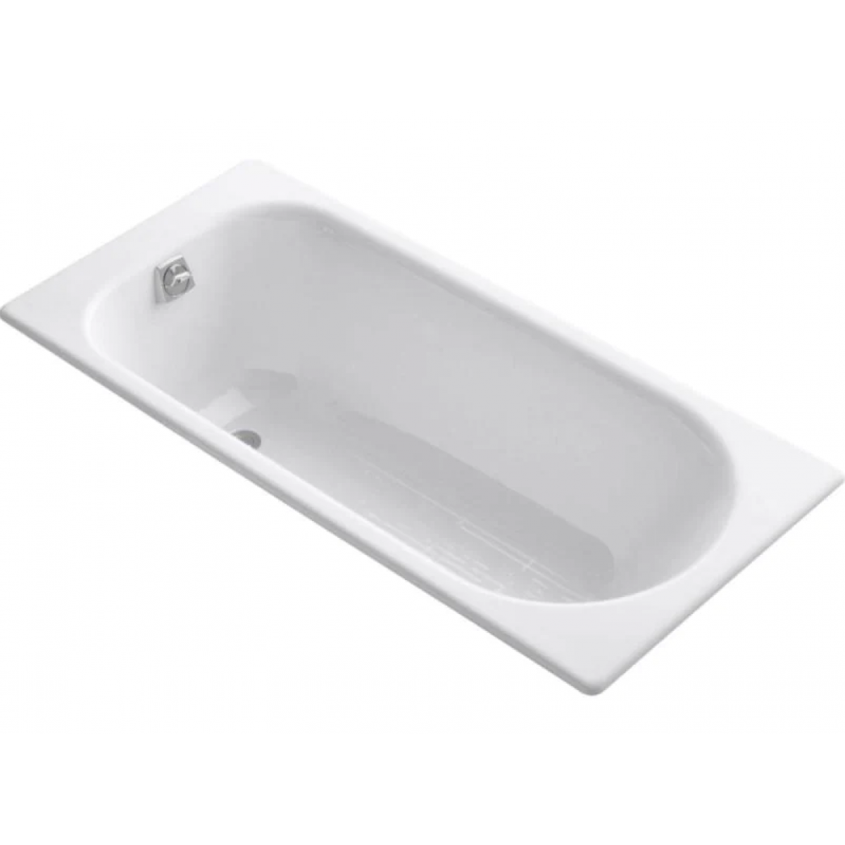 Kohler K-940H-0 SOISSONS 1.7米鑄鐵浴缸：簡約設計、卓越保溫、靜音防滑